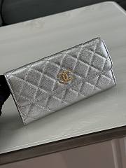 Okify CC 26P Silver Caviar Long Wallet 19x10x3cm  - 1