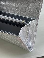 Okify CC 26P Silver Caviar Long Wallet 19x10x3cm  - 5
