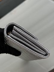 Okify CC 26P Silver Caviar Long Wallet 19x10x3cm  - 3