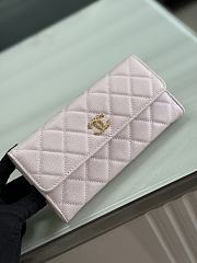 Okify CC 26P Pink Caviar Long Wallet 19x10x3cm  - 1