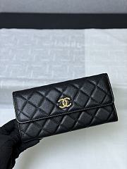 Okify CC 26P Black Caviar Long Wallet 19x10x3cm  - 1