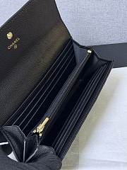 Okify CC 26P Black Caviar Long Wallet 19x10x3cm  - 5