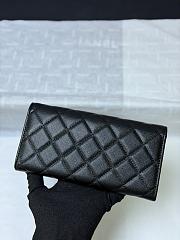 Okify CC 26P Black Caviar Long Wallet 19x10x3cm  - 3
