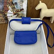 Okify Hermes Kelly Moove Bag Dark Blue Swift 17x10x5cm - 4
