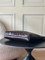 Okify CC 22 Medium Bag Dark Brown Waxed Calfskin 39x42x8cm AS3261 - 4