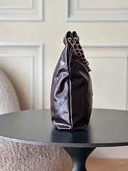Okify CC 22 Medium Bag Dark Brown Waxed Calfskin 39x42x8cm AS3261 - 5