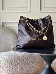 Okify CC 22 Medium Bag Dark Brown Waxed Calfskin 39x42x8cm AS3261 - 1