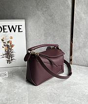 Okify Loewe Puzzle Edge Bag Red Burgundy 24x16x10cm - 3