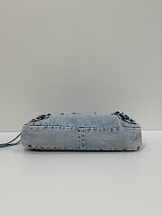 Okify Balenciaga Le City First Bag Denim Light Blue 33x20x6cm - 3