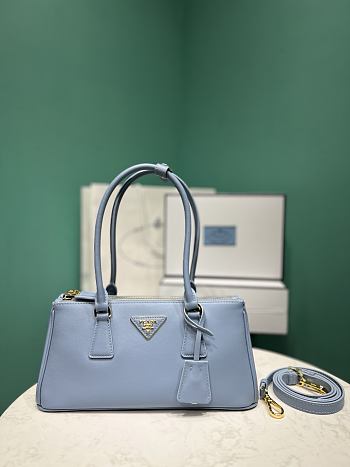 Okify Prada Galleria Medium Leather Bag Light Blue 1BA457 28x14x10.5cm