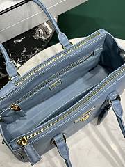 Okify Prada Galleria Medium Leather Bag Light Blue 1BA457 28x14x10.5cm - 2