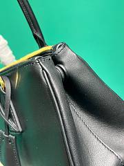 Okify Prada Galleria Medium Leather Bag Black 1BA457 28x14x10.5cm - 3