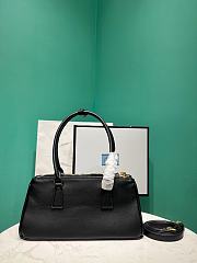 Okify Prada Galleria Medium Leather Bag Black 1BA457 28x14x10.5cm - 5