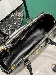 Okify Prada Galleria Medium Leather Bag Black 1BA457 28x14x10.5cm - 4