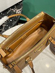 Okify Prada Galleria Medium Leather Bag Brown 1BA457 28x14x10.5cm - 2
