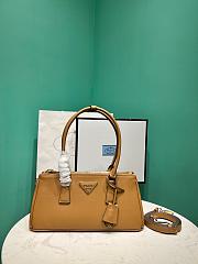 Okify Prada Galleria Medium Leather Bag Brown 1BA457 28x14x10.5cm - 1