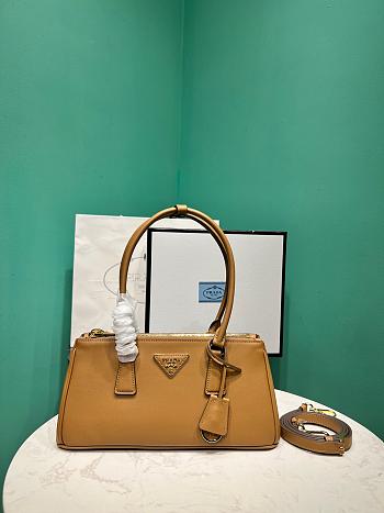 Okify Prada Galleria Medium Leather Bag Brown 1BA457 28x14x10.5cm