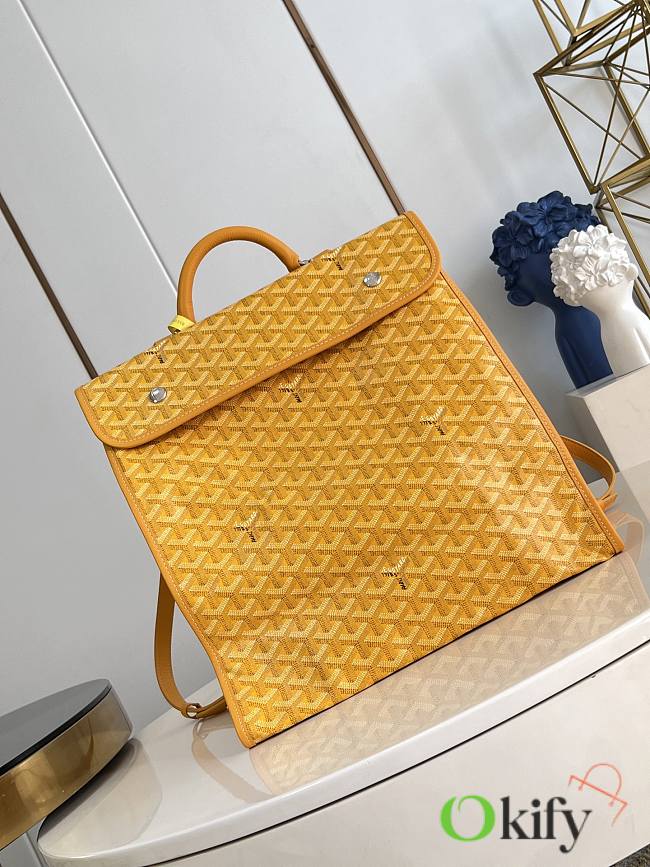 Okify Goyard Saint Leger Yellow Backpack 34x37x15cm - 1