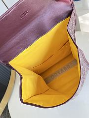 Okify Goyard Saint Leger Red Burgundy Backpack 34x37x15cm - 5