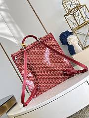 Okify Goyard Saint Leger Red Backpack 34x37x15cm - 3