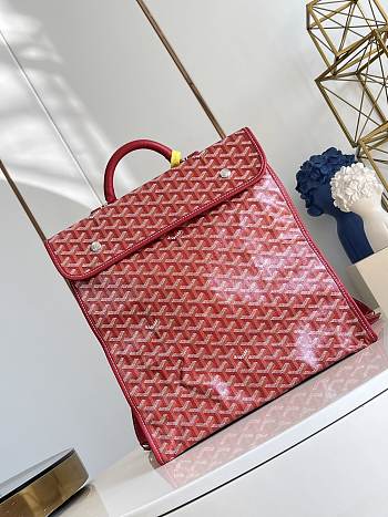 Okify Goyard Saint Leger Red Backpack 34x37x15cm