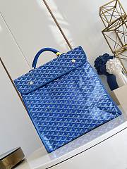 Okify Goyard Saint Leger Blue Backpack 34x37x15cm - 1
