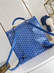 Okify Goyard Saint Leger Blue Backpack 34x37x15cm - 6
