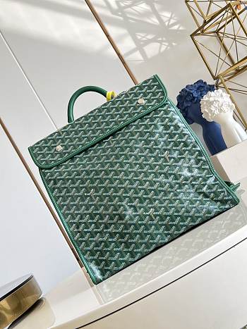 Okify Goyard Saint Leger Green Backpack 34x37x15cm