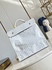 Okify Goyard Saint Leger White Backpack 34x37x15cm - 1