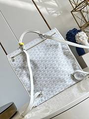 Okify Goyard Saint Leger White Backpack 34x37x15cm - 4