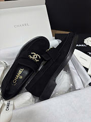Okify CC Black Suede Loafers 28214 - 2