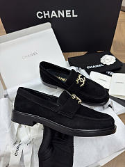 Okify CC Black Suede Loafers 28214 - 5