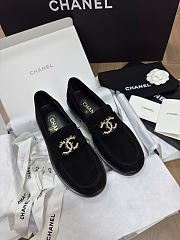 Okify CC Black Suede Loafers 28214 - 1