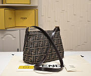 Okify Fendi Flap 26325 FF Zucca Bag Brown 30x20x12cm - 5