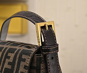 Okify Fendi Flap 26325 FF Zucca Bag Brown 30x20x12cm - 6