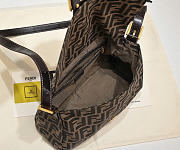 Okify Fendi Flap 26325 FF Zucca Bag Brown 30x20x12cm - 4