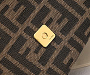 Okify Fendi Flap 26325 FF Zucca Bag Brown 30x20x12cm - 2