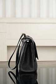 Okify CC Maxi Flap Bag Black Grained Calfskin Gold Hardware AS6482 31.5x18x8cm  - 5