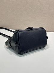 Okify Prada Route Leather Mini Tote Bag Black 1BG699 18x17.5x12cm - 2