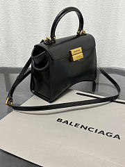 Okify Balenciaga Hourglass Avenue Top Handle Bag Small Black 23x15x9cm - 6