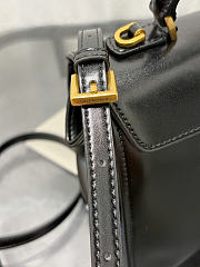 Okify Balenciaga Hourglass Avenue Top Handle Bag Small Black 23x15x9cm - 5