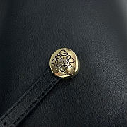 Okify Loewe Mini Scarf Bag Black Smooth Calfskin 25x15x6cm - 6