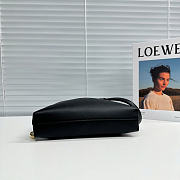 Okify Loewe Mini Scarf Bag Black Smooth Calfskin 25x15x6cm - 2