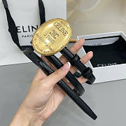 Okify Celine Black Belt 1.3cm - 3
