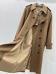 Okify Burberry Dark Brown Trend Coat (has big size) - 5
