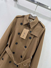 Okify Burberry Dark Brown Trend Coat (has big size) - 2