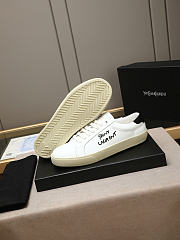 Okify YSL White And Black Men Sneakers  - 3