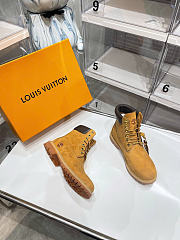 Okify Louis Vuitton x Timberland Yellow Boots Unisex 5cm 30237 - 3