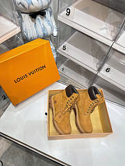Okify Louis Vuitton x Timberland Yellow Boots Unisex 5cm 30237 - 2