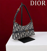 Okify Dior Mini Cigale 30 Montaigne Bag Blue 24x6.5x14cm - 3